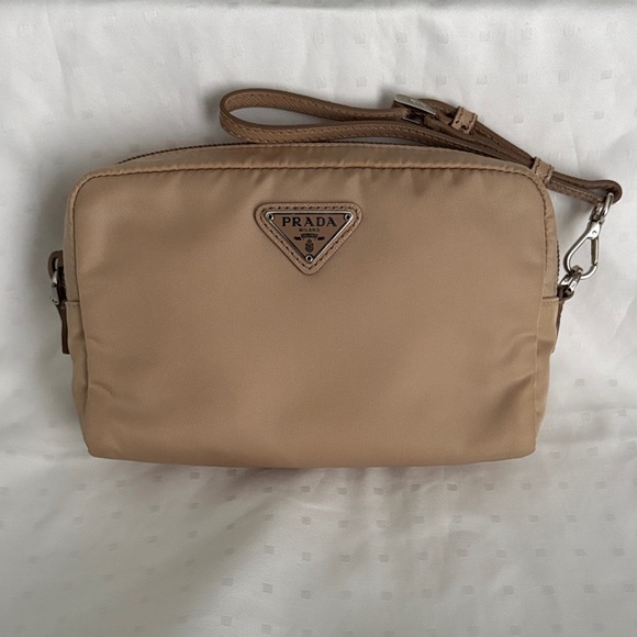 Prada Handbags - Prada Nylon Pouch with Removable Strap with Original COA (EUC)